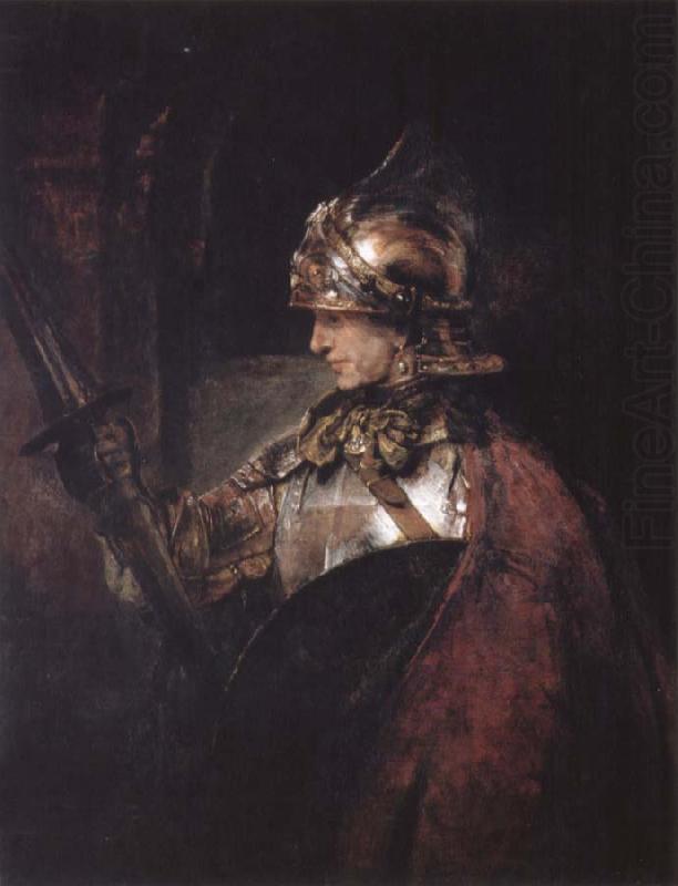 REMBRANDT Harmenszoon van Rijn A Man in Armour china oil painting image